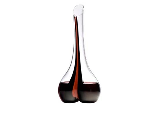 RIEDEL Black Tie Smile Dekanter - Schwarz / Rot RIEDEL Black Tie Smile Dekanter - Schwarz / Rot