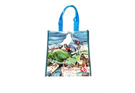 RPET Woven Bag klein Matterhorn/Zermatt 26x28x17