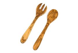 Salatbestecke - 30 cm -Oliven