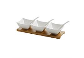 Salsa Set 7-tlg Bamboo,L28cm, B9cm, H6cm