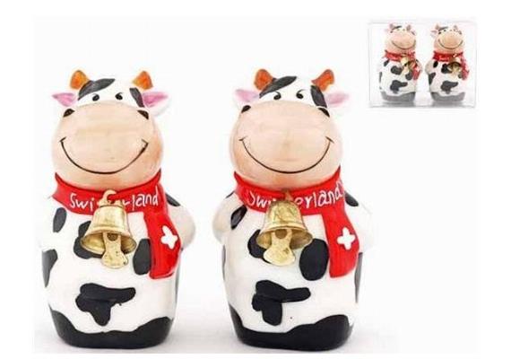 Salz & Pfeffer Porzellan-Kuh schwarz-weiss