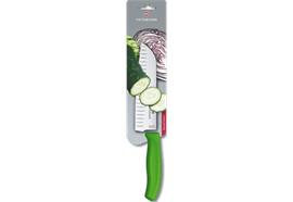Santokumesser,mit Kullenschliff, 17cm , grün, Blis