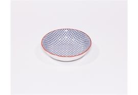 Schälchen Haynan Zen (navy-rim-red, m, Kacheln)