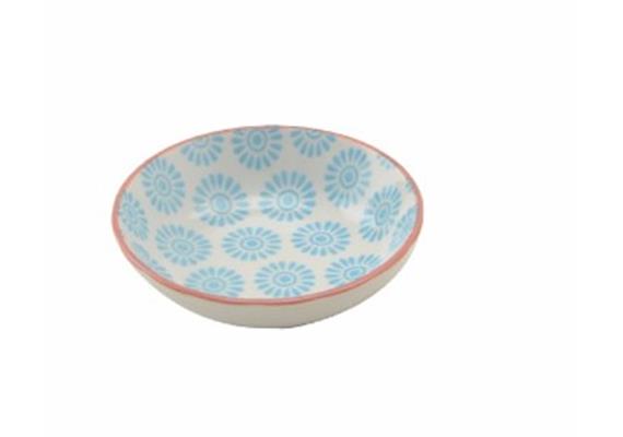 Schale blau 9cm Rand rot Schale blau 9cm Rand rot