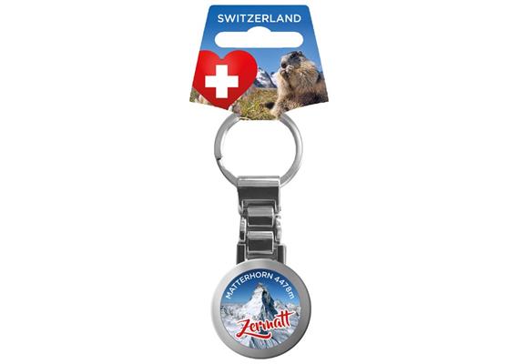 Schlüsselanhänger rund Matterhorn Zermatt Schlüsselanhänger rund Matterhorn Zermatt