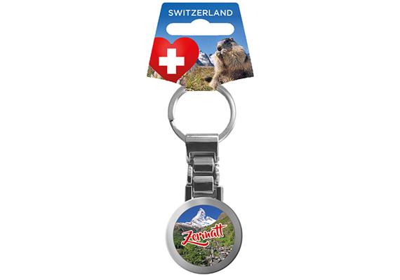 Schlüsselanhänger rund Matterhorn Zermatt Schlüsselanhänger rund Matterhorn Zermatt