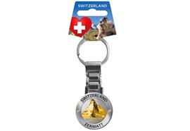 Schlüsselanhänger Silber Mattiert mit Strass MH