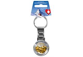 Schlüsselanhänger Silber Mattiert mit Strass ZM