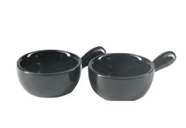 Schnaps-Caquelon 2 Stk. schwarz