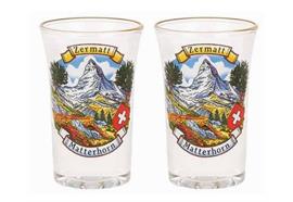 Schnapsglas, Ansicht Zermatt