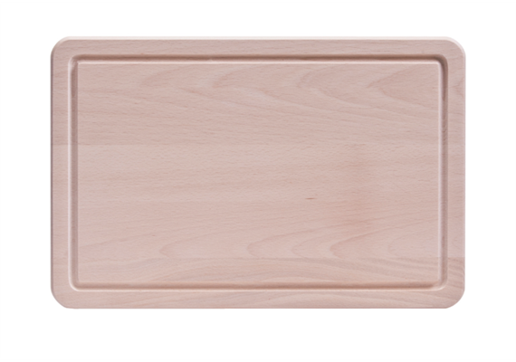 Schneidbrett mit Saftrille Buche 35x23x1.5 cm