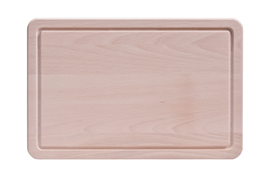 Schneidbrett mit Saftrille Buche 35x23x1.5 cm
