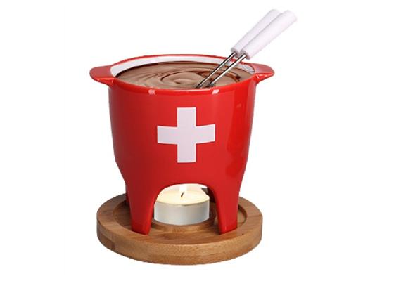 Schoko und Cheese-baker CH-Kreuz 12.5 cm rot