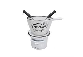 Schokoladenfondue-Set Oven weiss
