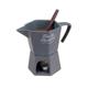 Schokoladenfondueset "Coffee" grau 18x11x15cm