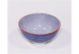 Schüssel Haynan Zen (navy-rim-red, s, Kacheln)
