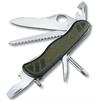 Schweizer Soldatenmesser08, 111 mm, grün schwarz