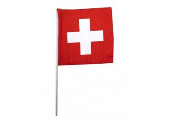 Schweizerfahne 30x30cm Polyester