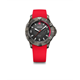 Seaforce 43, BKI, BLK dial, RED silicone str