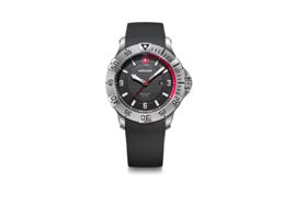 Seaforce 43, SIR, BLK dial, BLK silicone str