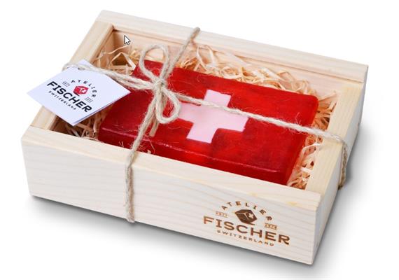 Seife gross mit Schweizerkreuz