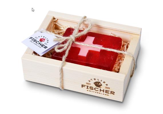 Seife mittel mit Schweizerkreuz