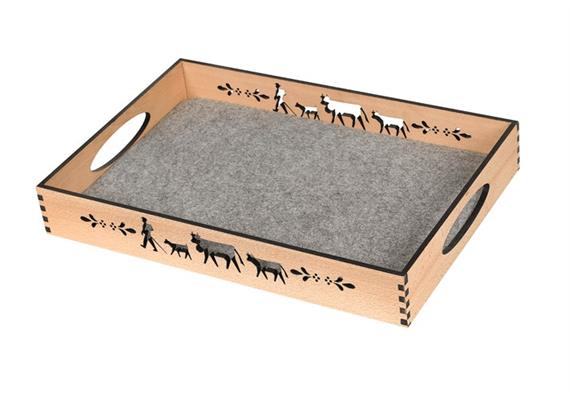 Serviertablett Alpaufzug 50 x 33 cm Serviertablett Alpaufzug 50 x 33 cm