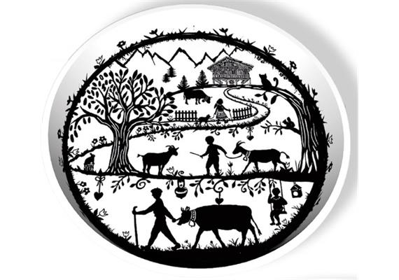 Serviertablett "Scherenschnitt" Serviertablett "Scherenschnitt"