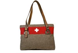 Shopper gross, Wolldecke, Swiss