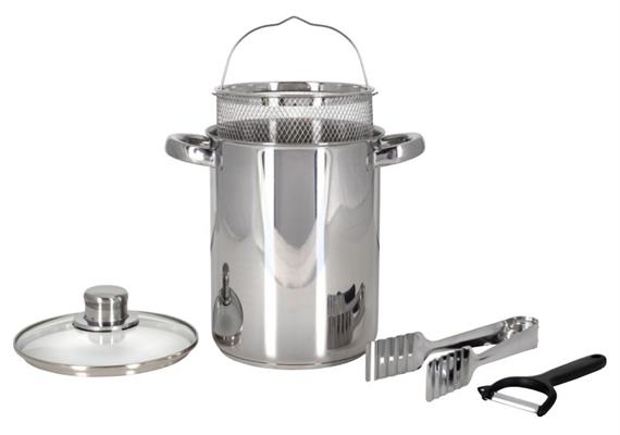 Spargeltopf - Set "Asparagus" inkl. Zange und Schäler, Ø 16cm