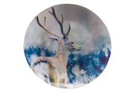 Speiseteller Waldtiere Hirsch hell 24 cm