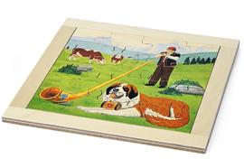 Sperrholzpuzzle 16tlg. Alphorn