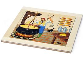 Sperrholzpuzzle 16tlg.Käser