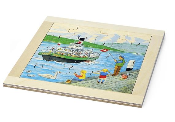 Sperrholzpuzzle 16tlg.Schiff