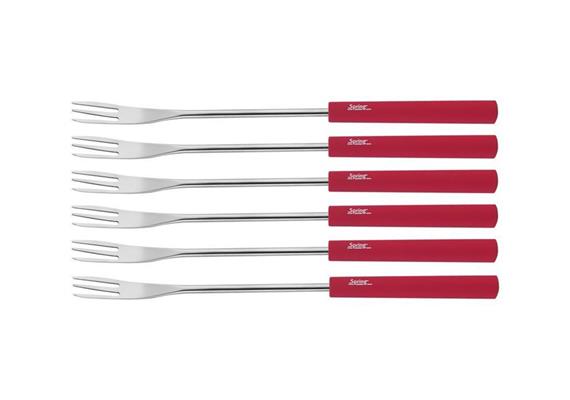 Spring Basic Käsegabeln 6 Stk. rot