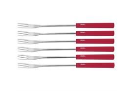 Spring Basic Käsegabeln 6 Stk. rot
