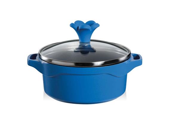 Spring Vulcano Mini Line Topf mit Glasdeckel 12 cm blau