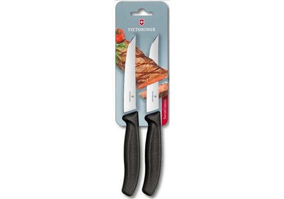 Steakmesser "Gourmet" SwissClassic,schwarz gerader