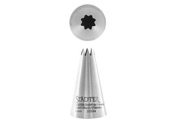 Sterntülle 8mm Edelstahl