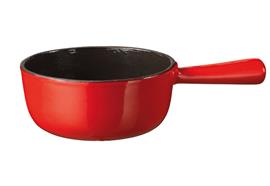 Stöckli Classic Käsefonduecaquelon 14 cm rot