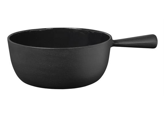 Stöckli Classic Käsefonduecaquelon 22 cm schwarz