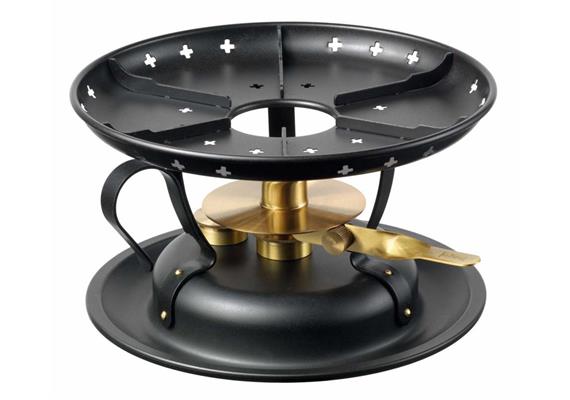 Stöckli Classic Rechaud schwarz-Messing Stöckli Classic Rechaud schwarz-Messing