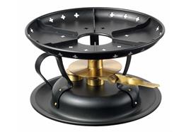 Stöckli Classic Rechaud schwarz-Messing