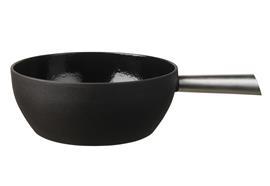 Stöckli Elegance Käsefonduecaquelon 24 cm schwarz