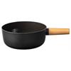 Stöckli Emotion Käsefonduecaquelon mit Holzgriff 21 cm schwarz