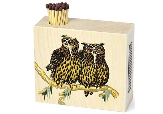 Streichholzhalter Eule