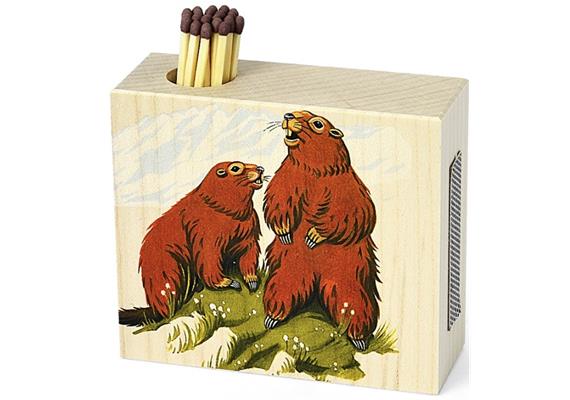 Streichholzhalter Murmeltier