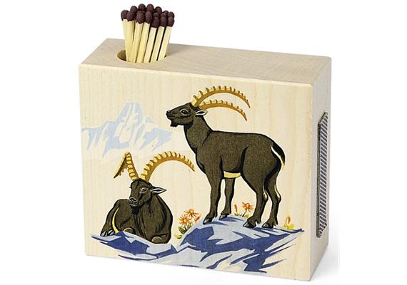 Streichholzhalter Steinbock