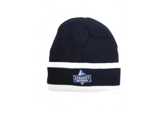 Strickkappe Zermatt blau