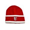 Strickmütze rot weiss mit Wappen
